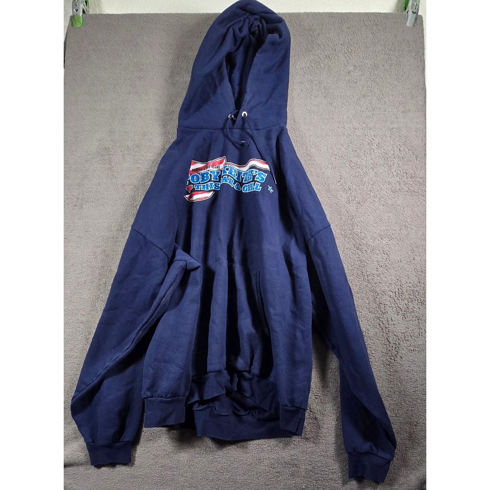 Toby Keith I Love This Bar Grill Navy Blue Hoodie Adult 3XL